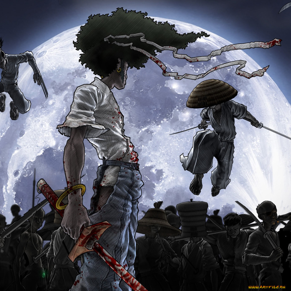 Обои Аниме Afro Samurai, обои для рабочего стола, фотографии аниме, afro  samurai, персонаж Обои для рабочего стола, скачать обои картинки заставки  на рабочий стол.